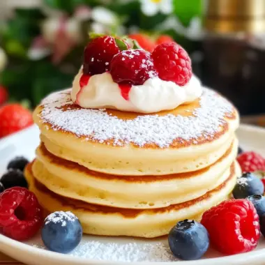Fluffy Japanese Soufflé Pancakes: A Breakfast Masterpiece