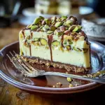 Heavenly Pistachio White Chocolate Cheesecake