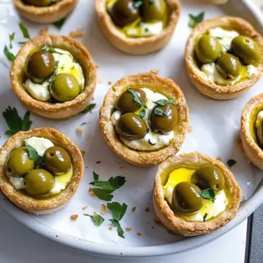 Herby Olive Goat Cheese Tartlets
