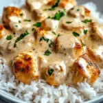 How to Make Creamy Smothered Chicken and Rice – Easy Dinner Idea