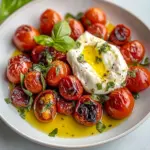 Juicy Roasted Tomatoes with Burrata