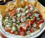 Layered Mediterranean Dip with Pita Chips