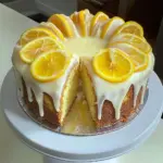 Lemon Cream Cheese Pound Cake with Candied Lemons