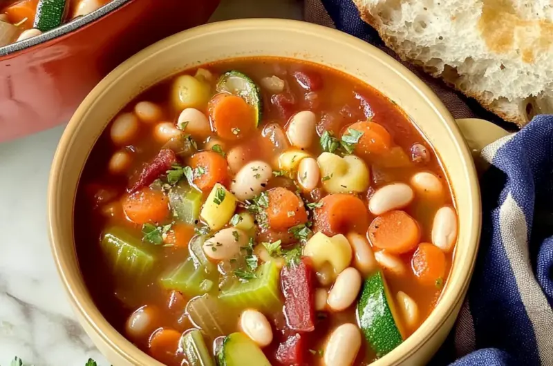 Minestrone Soup (Olive Garden Copycat) Recipe
