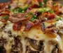 Mushroom Swiss Turkey Bacon Meatloaf Casserole