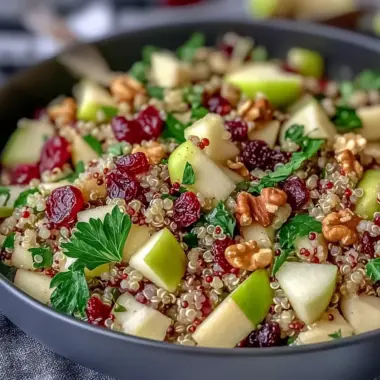Quinoa Apple Salad: A Fruity, Fresh & Flavor-Packed Favorite