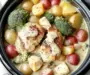 Slow Cooker Creamy Garlic Chicken And Veggies Recipe
