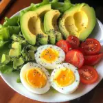 Soft-Boiled Eggs with Avocado, Cheddar & Fresh Veggies