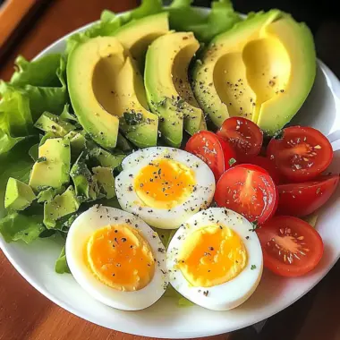 Soft-Boiled Eggs with Avocado, Cheddar & Fresh Veggies