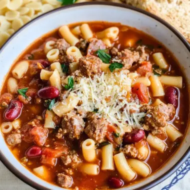 Spicy Italian Sausage Pasta e Fagioli
