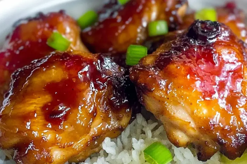 Sticky Sweet Chili Chicken Thighs in Air Fryer
