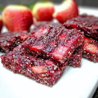 Strawberry Cherry Apple Chia Bars