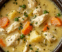 High Protein Chicken Pot Pie Soup
