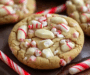 White Chocolate Candy Cane Cookies