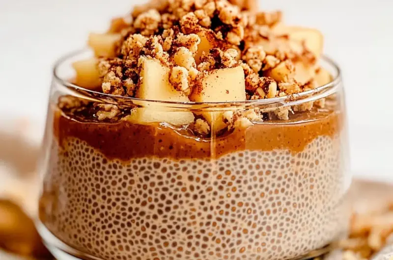 Apple Crumble Chia Pudding