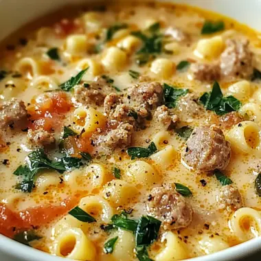 BEST Italian Sausage Ditalini Soup