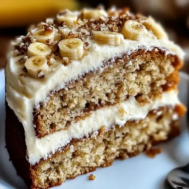 Banana Bread Cake with Cream Cheese Frosting