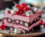 Cherry vegan marshmallows Fudge Bars