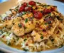Chicken Scampi with Garlic Parmesan Rice