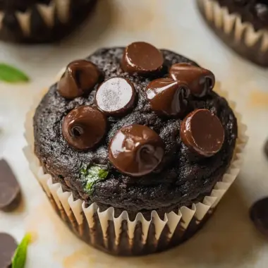 Chocolate Spinach Muffins