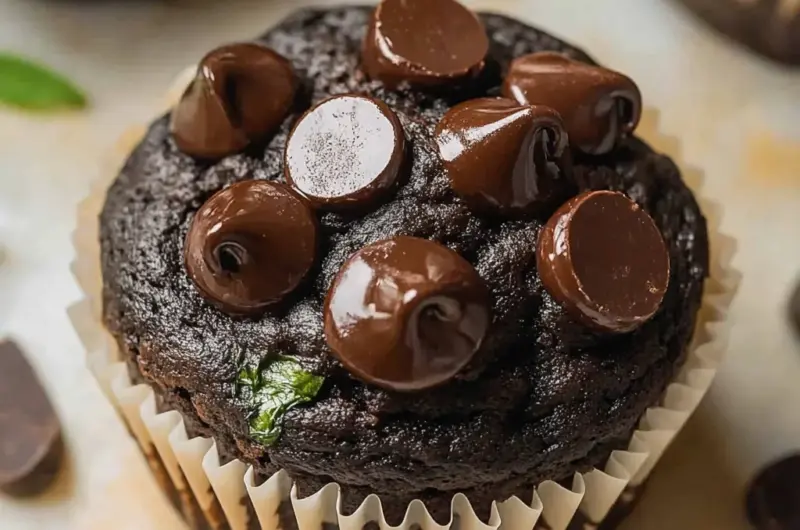 Chocolate Spinach Muffins