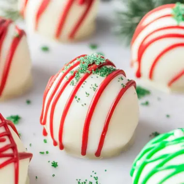 Christmas Tree Cake Truffles