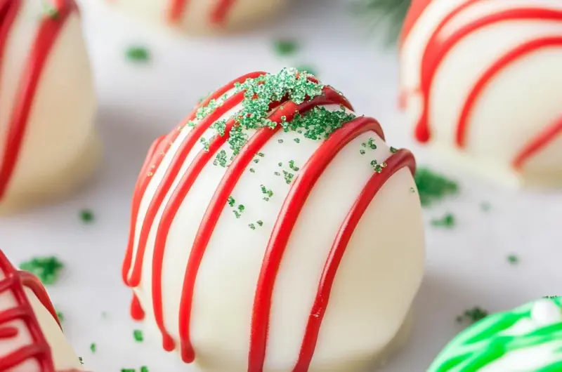 Christmas Tree Cake Truffles