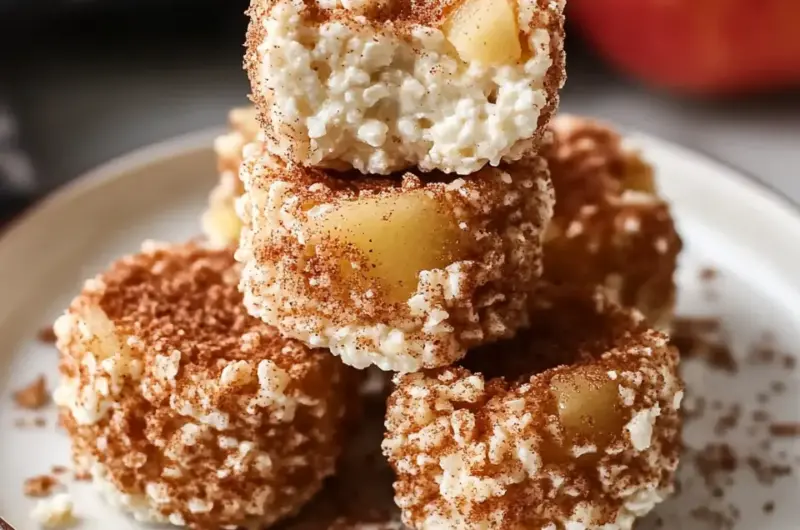 Cinnamon Apple Cottage Cheese Bites