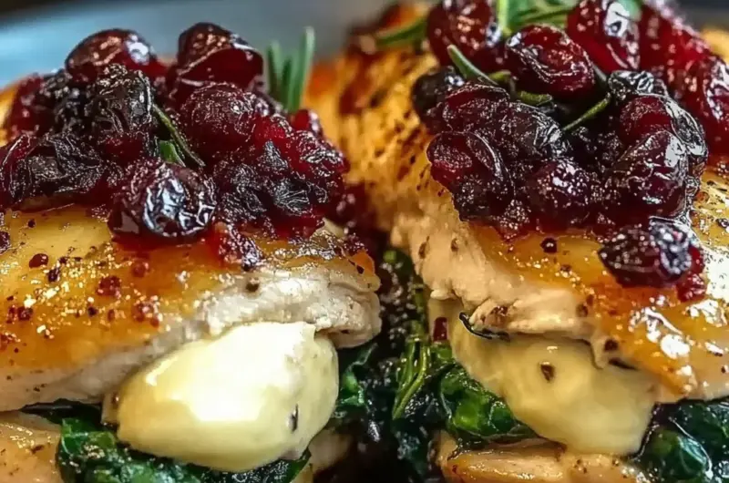 Cranberry & Spinach Stuffed Chicken with Brie: An Amazing Ultimate Recipe