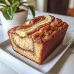 Cream Cheese Cinnamon Swirl Banana Bread