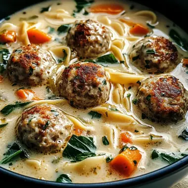 Creamy Italian Meatball Soup Recipe