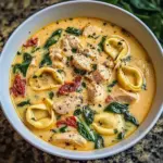 Creamy Tuscan Chicken Tortellini Soup Recipe