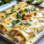Creamy White Chicken Enchiladas