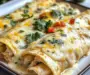 Creamy White Chicken Enchiladas