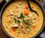 Creamy White Chicken + Rice Soup