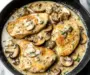 Creamy White apple vinegar Mushroom Chicken