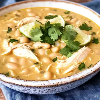 Crockpot Creamy White Chicken Chili