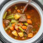Crockpot Vegetable Beef Soup (full of flavor!)