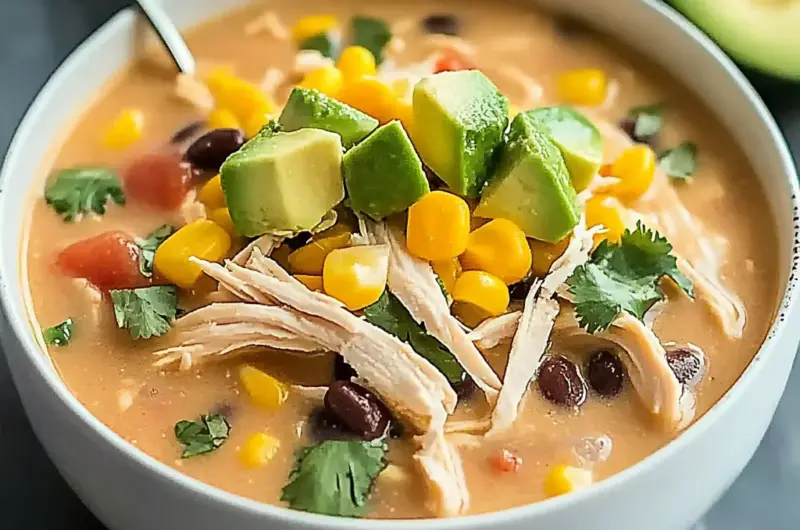 Crockpot White Chicken Chili – Easy, Creamy & Hearty