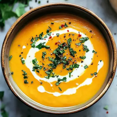 Easy Butternut Squash and Sweet Potato Soup
