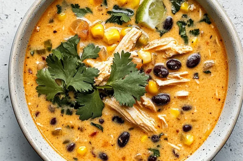 Easy Chicken, Poblano, and Black Bean Soup (Small Batch)