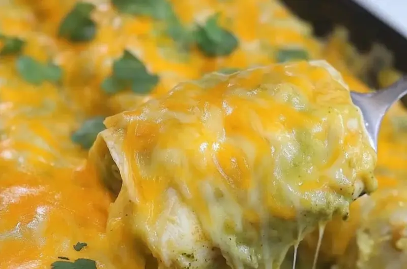 Green Chili Chicken Enchiladas Recipe