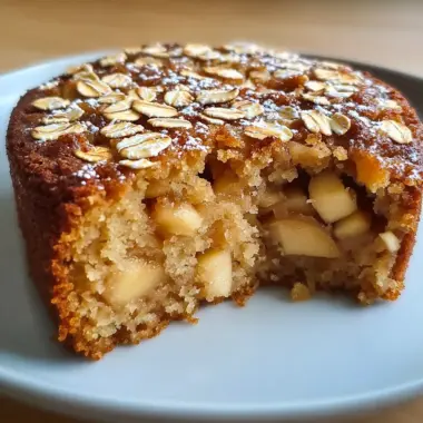 Healthy Oatmeal Apple Cake