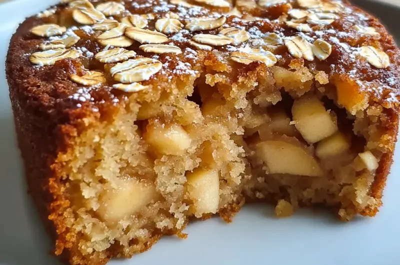 Healthy Oatmeal Apple Cake