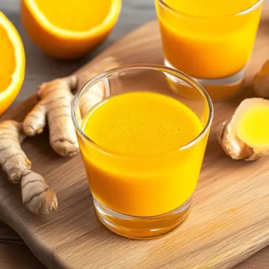 Homemade Ginger and Turmeric Immunity Shots