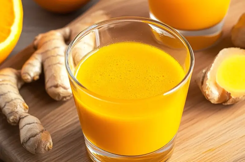 Homemade Ginger and Turmeric Immunity Shots