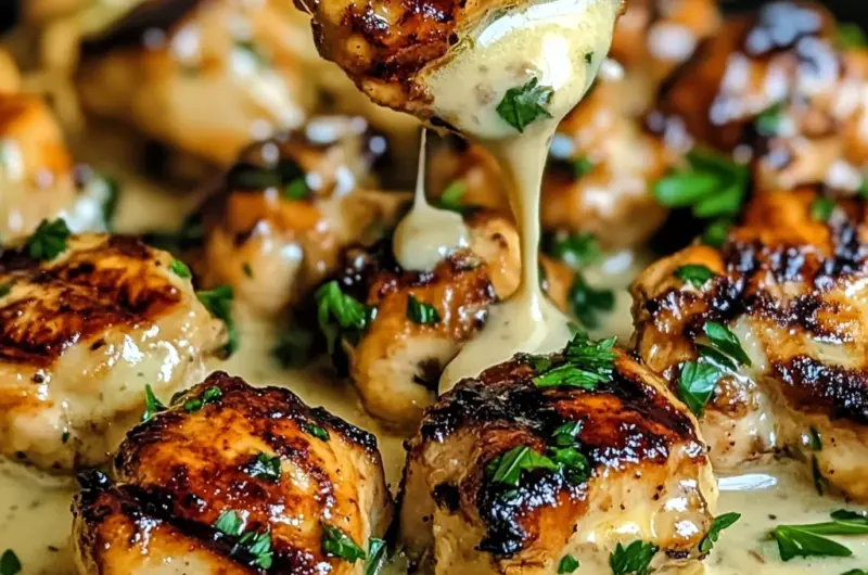 How to Make the Best Creamy Garlic Sauce for Grilled Chicken Bites