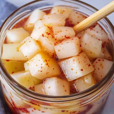 Korean Pickled Radish (Pickled Daikon Radish)