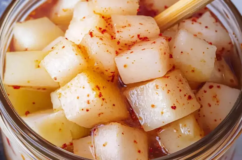 Korean Pickled Radish (Pickled Daikon Radish)