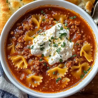 Lasagna soup Recipe